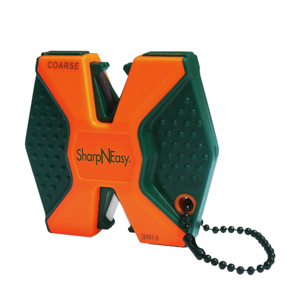AccuSharp 2-Step Knife Sharpener – Coarse & Fine Rods with Keychain