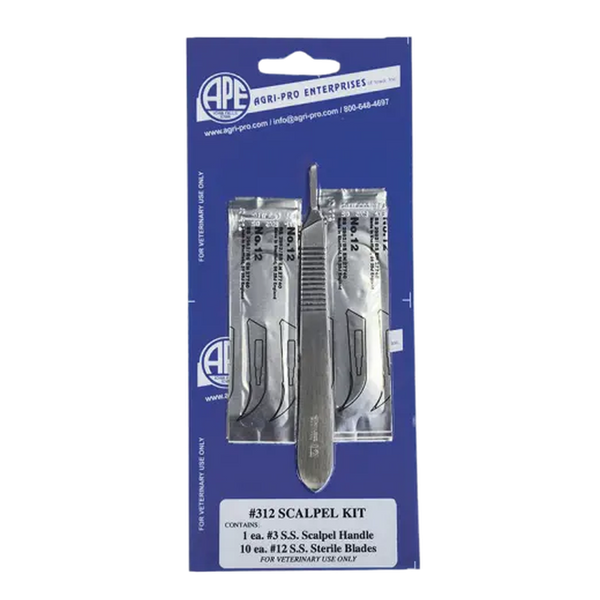 Agri-Pro Scalpel Kit – Stainless Steel Blade & Handle for Livestock Procedures