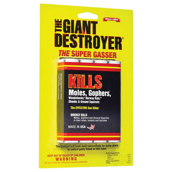 Atlas® Giant Destroyer 00333 Gas Bomb – Pack of 2 (4-packs, 8 Cartridges)