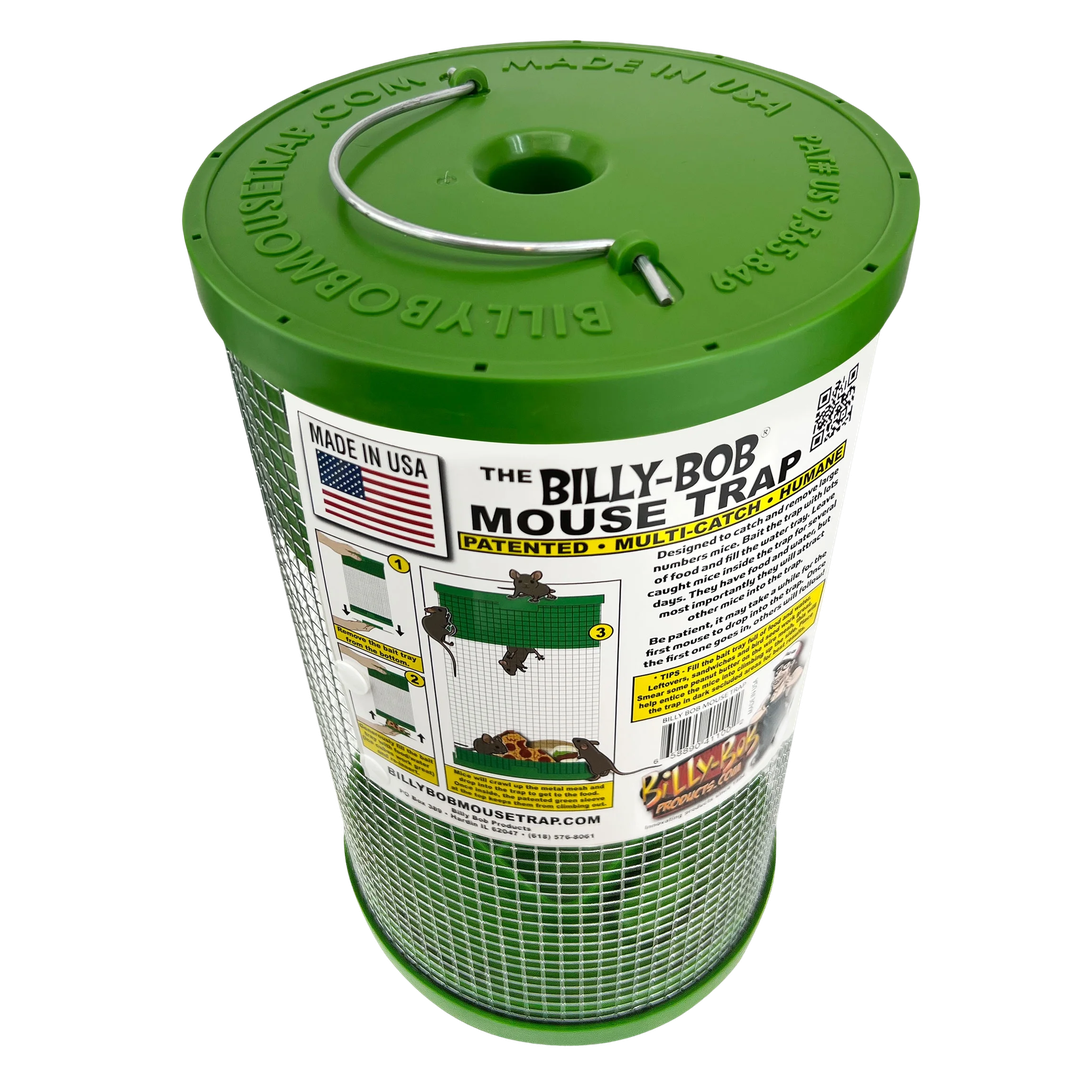 BillyBob™ Multi-Catch Mouse Trap – Reusable No-Kill or Kill-Option Trap