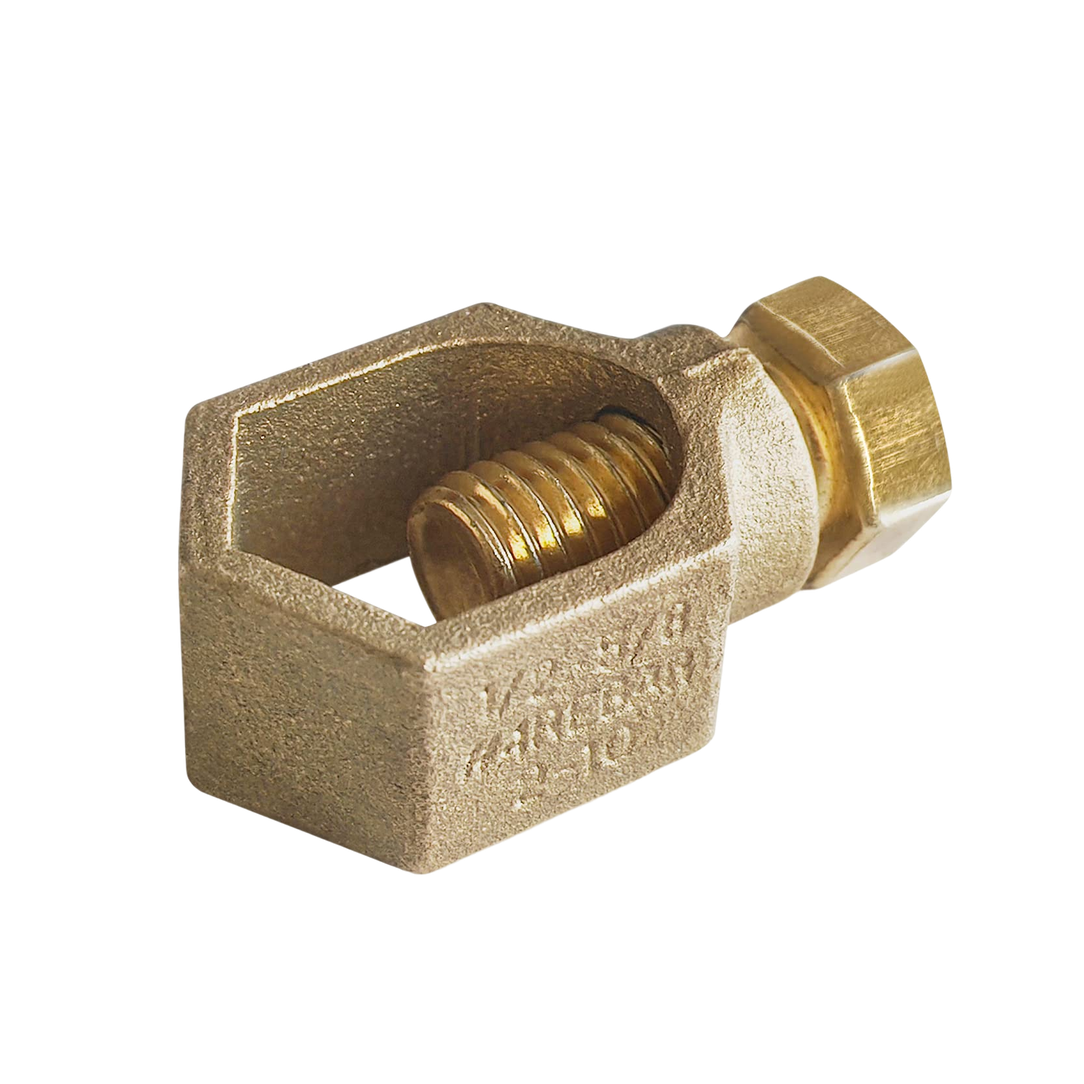 Bronze Ground Rod Clamp – 5/8" Grounding Connector