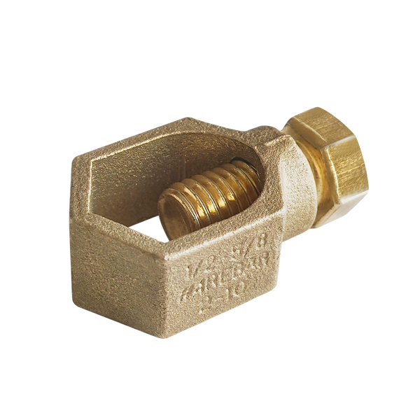 Bronze Ground Rod Clamp – 5/8" Grounding Connector