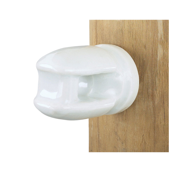 Dare® 2799-25 Heavy-Duty Porcelain Electric Fence Insulator – White