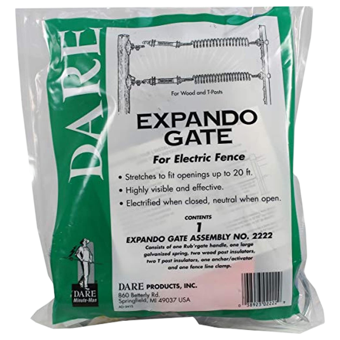 Dare® Slinky Gate – Insulated Spring Electric Fence Gate (Up to 20 ft)