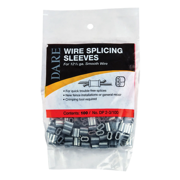 Dare® XL 2-3 Extra-Long Fence Crimps – 100 Pack