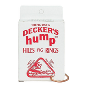 Decker #1 Pig Hill’s Hump Rings - Snout Restraint Rings - 100 Count