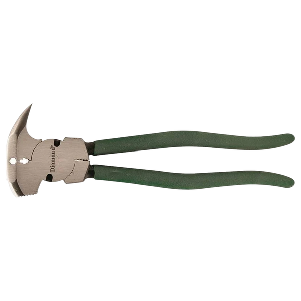 Diamond® DFT10 Fence Pliers – Multi-Purpose Fencing Tool with Hammer & Cutter