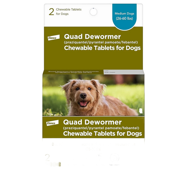 Dog Dewormer Tablets 20-60 lb 2 ct