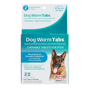 Dog Dewormer Tablets 45+lb 2 ct