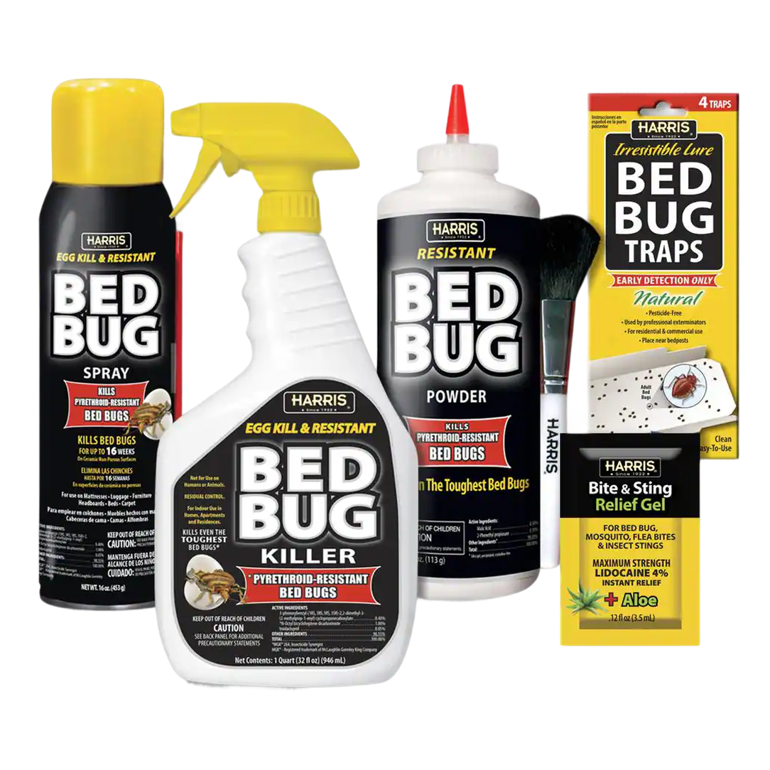 Egg Kill & Resistant Bed Bug Kit – 4-Piece Treatment Set (1 Gal, 16 oz, 4 oz & Traps)