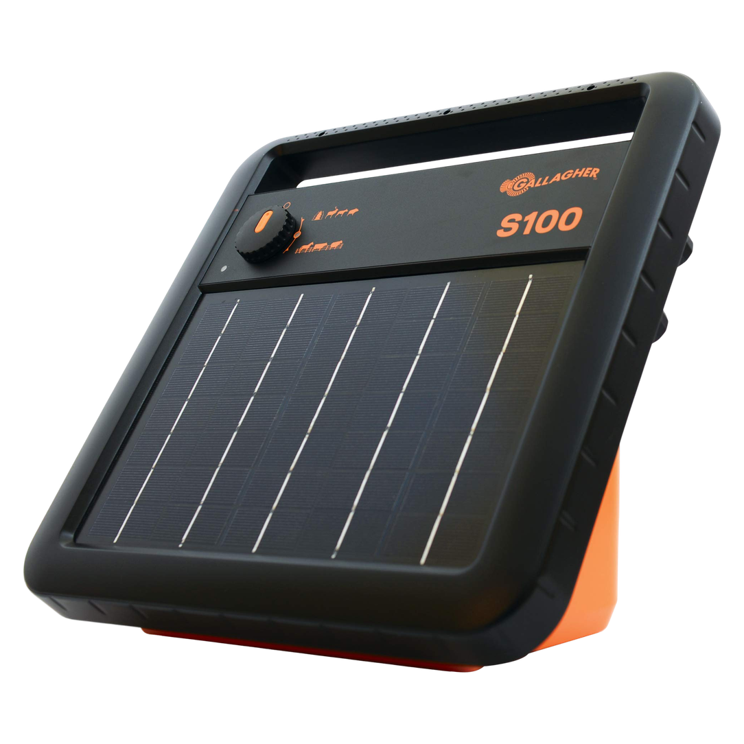 Gallagher® S100 Solar Fence Energizer – 30 Mile / 100 Acre Solar-Powered Charger