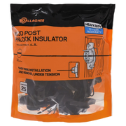 Gallagher Wood Post Pinlock Insulator – Black, 25 Pack