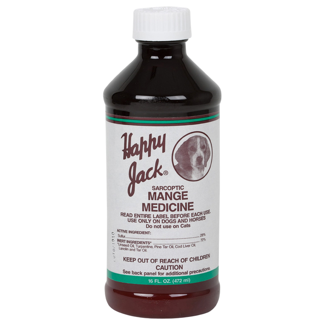 Happy Jack Mange Medicine for Dogs & Horses - 16 oz