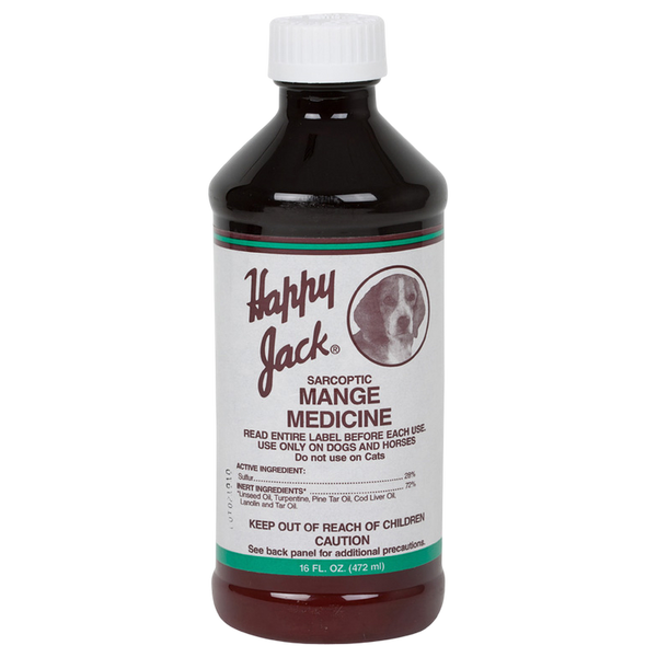 Happy Jack Mange Medicine for Dogs & Horses - 16 oz