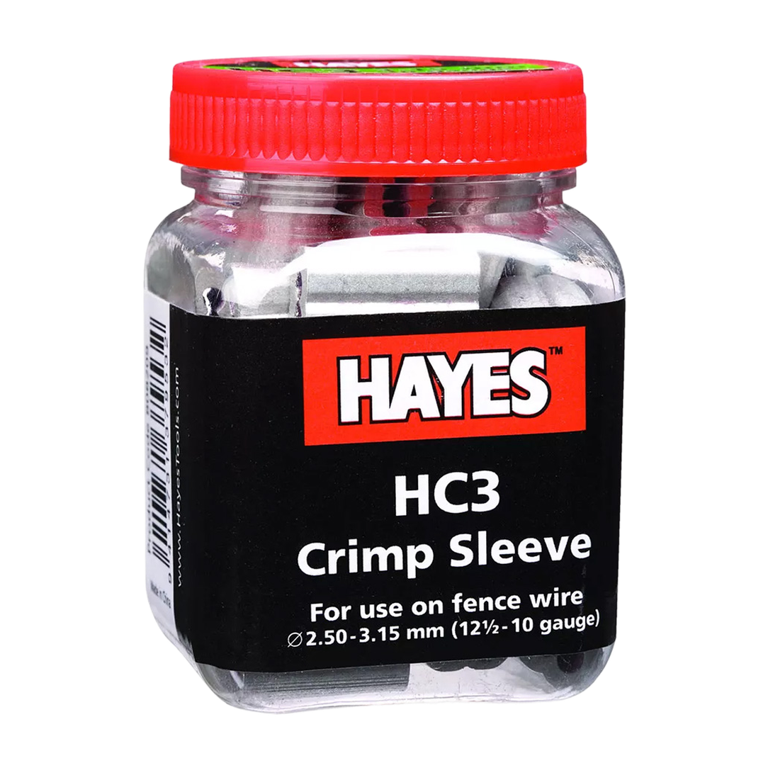 Hayes® ProCrimp Sleeves HC3 – Fits 12.5–10 Gauge Fence Wire, 50 Pack