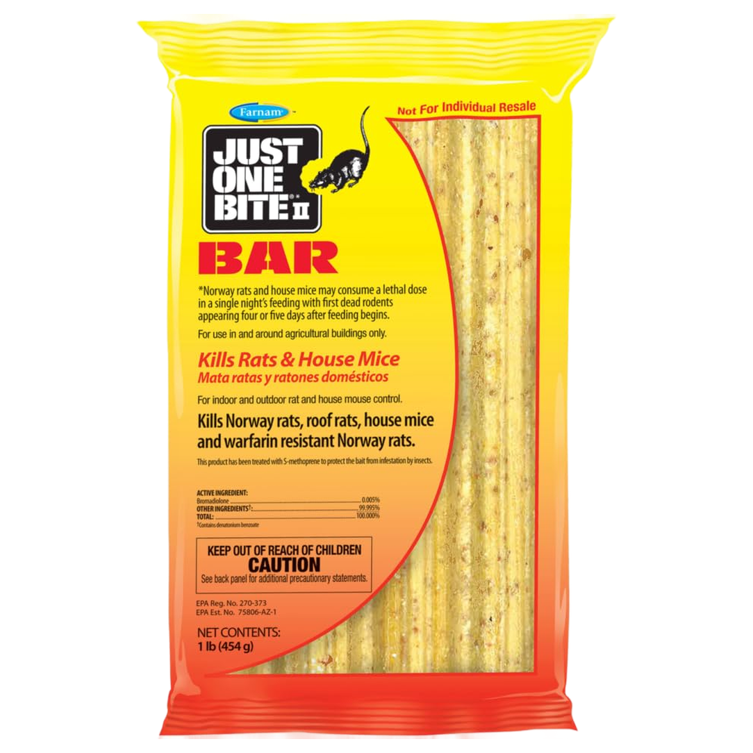 Just One Bite II® Rat Bait Bar Yellow – 1 lb
