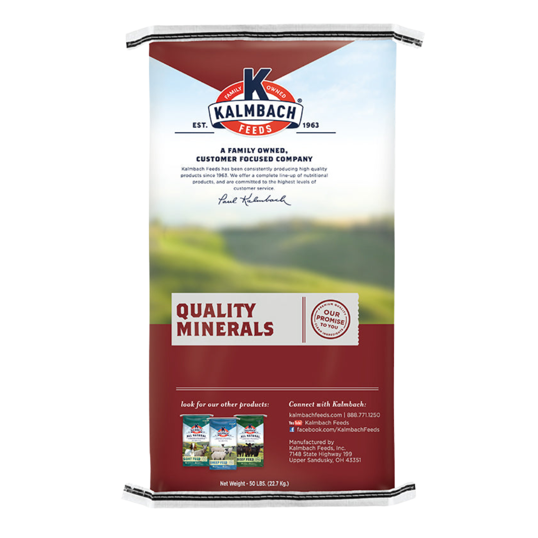 Kalmbach Free-Choice Mineral for Pasture & Feedlot Cattle – Year-Round Nutrition - 50 lb
