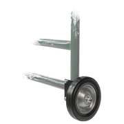 Koch® 8" Gate Wheel – Fits 1-5/8" to 2" Tube Gate Frames (Black)