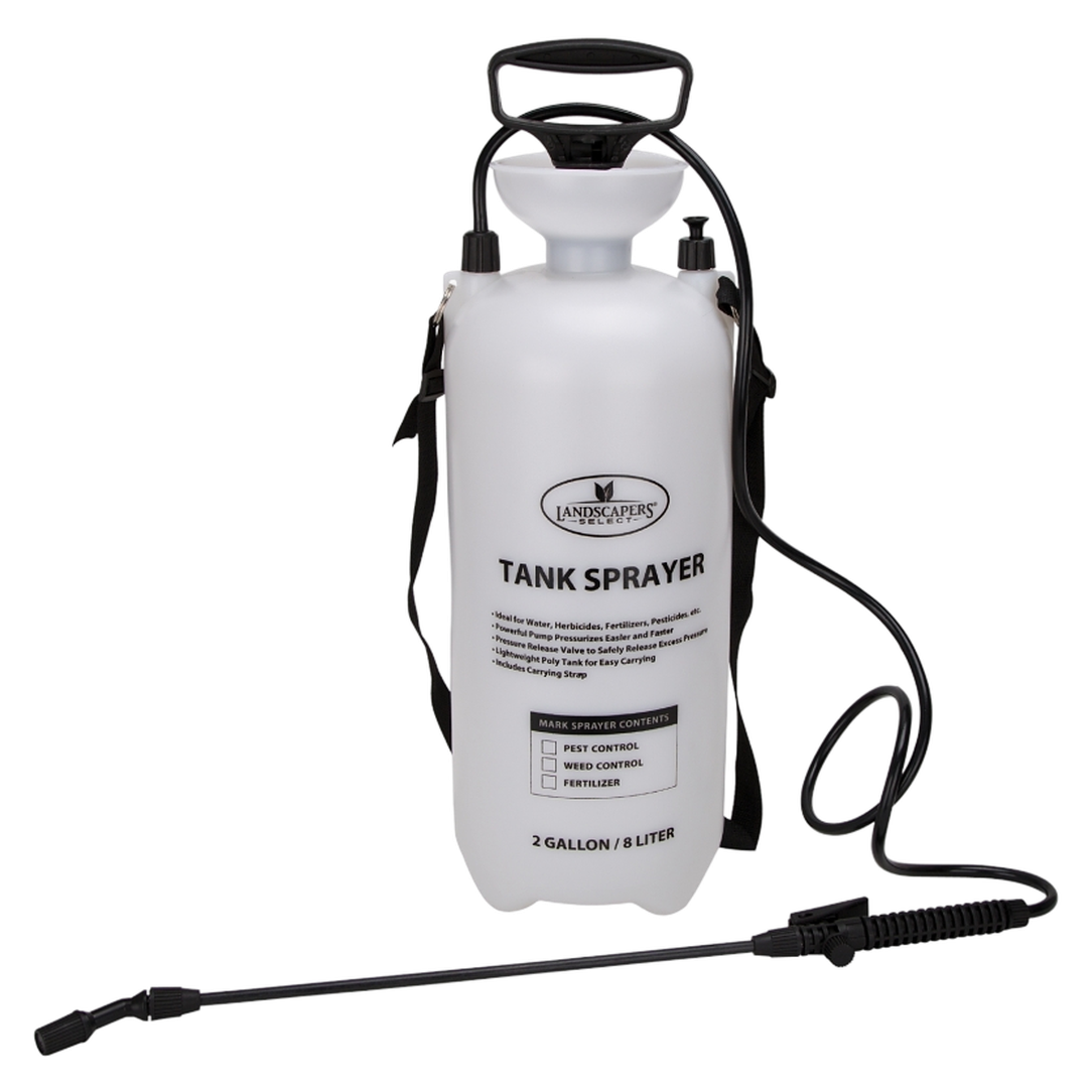 Landscapers Select® 2-Gallon Compression Sprayer – Poly Tank with 55" Hose (SX-8B)
