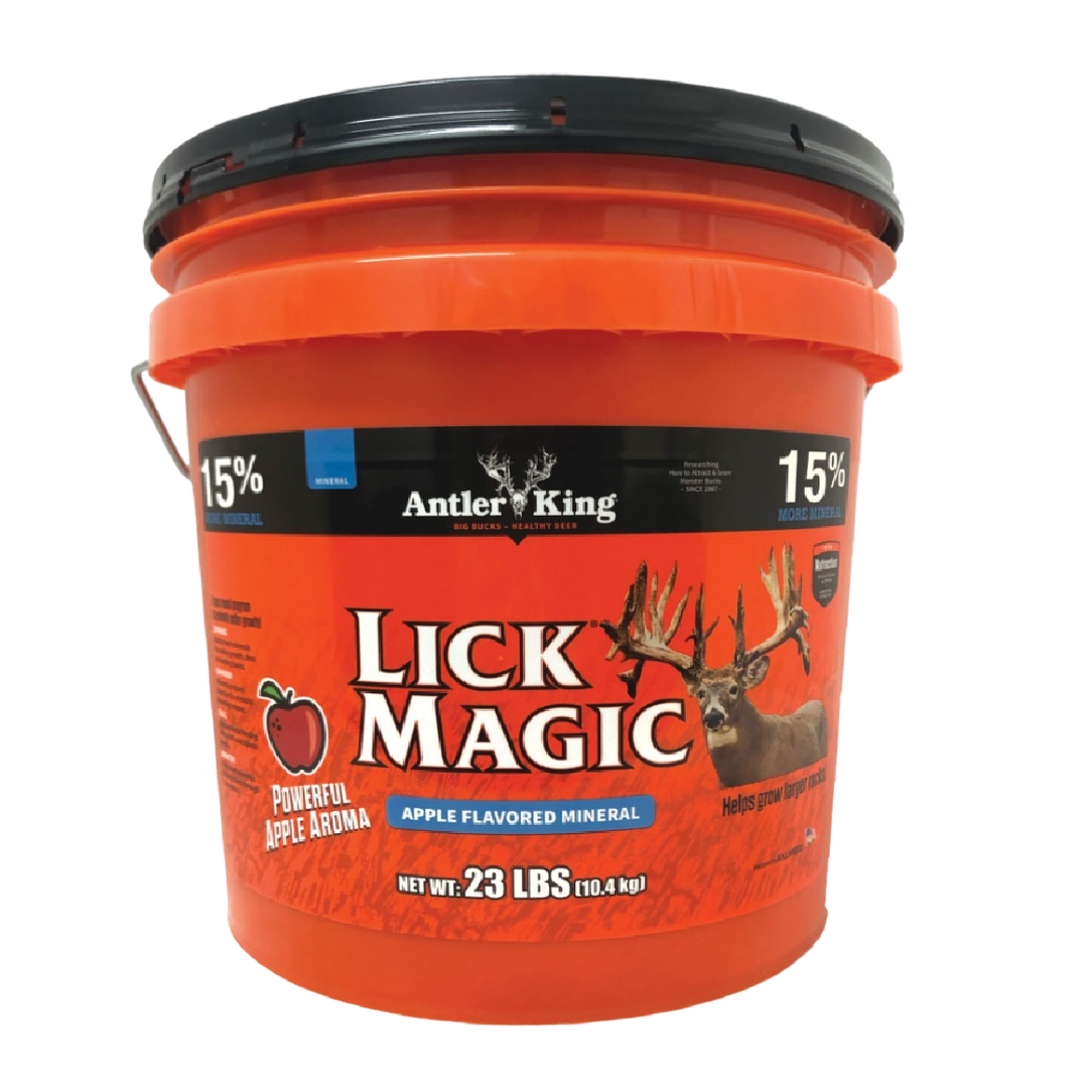 Lick Magic® Apple-Flavored Deer Mineral – 23 lb, 15% Mineral Blend