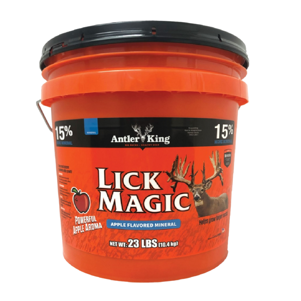 Lick Magic® Apple-Flavored Deer Mineral – 23 lb, 15% Mineral Blend