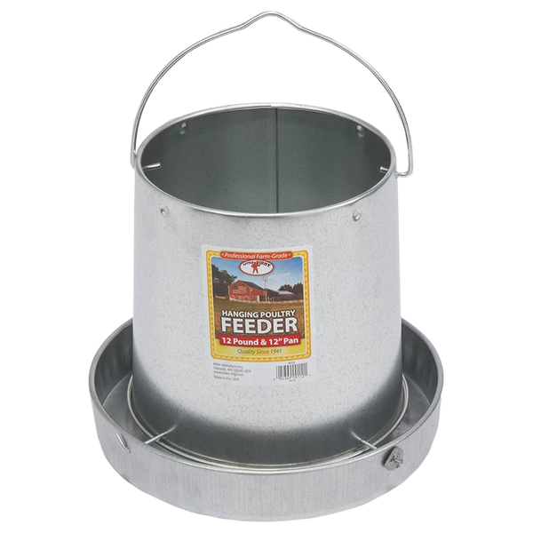 Little Giant 12 lb Galvanized Hanging Poultry Feeder – Durable, Low-Waste Design