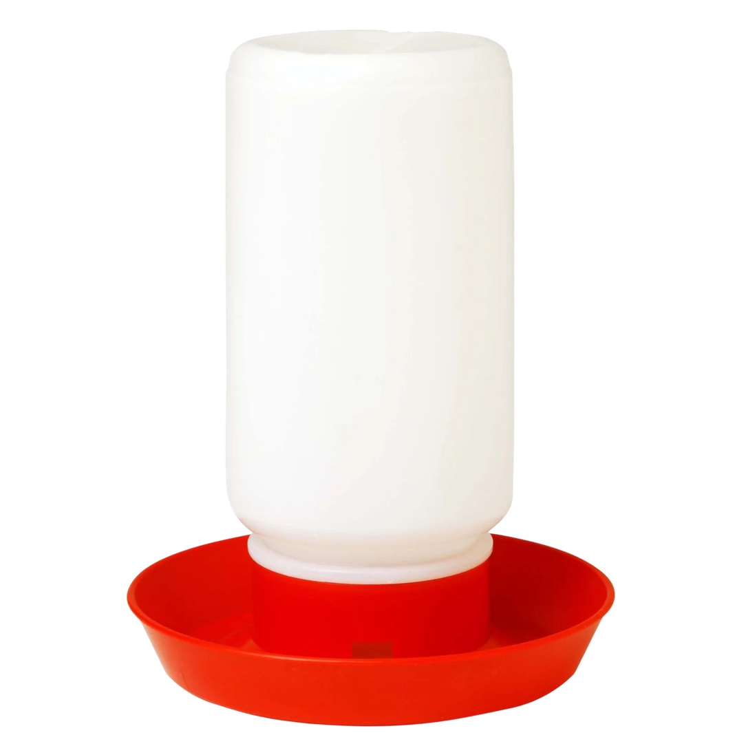 Little Giant® 1 Quart Screw-On Poultry Jar – Translucent Plastic