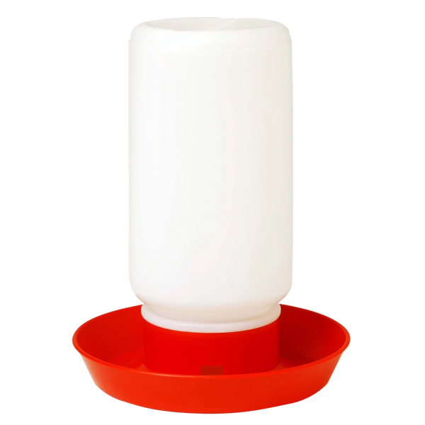 Little Giant® 1 Quart Screw-On Poultry Jar – Translucent Plastic
