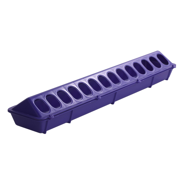 Little Giant® 20" Plastic Poultry Feeder Trough Base – Purple