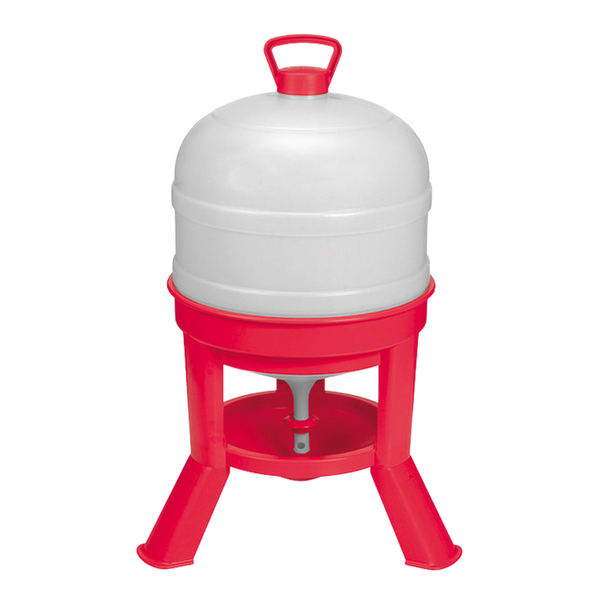Little Giant® 35 lb Red Plastic Dome Poultry Feeder