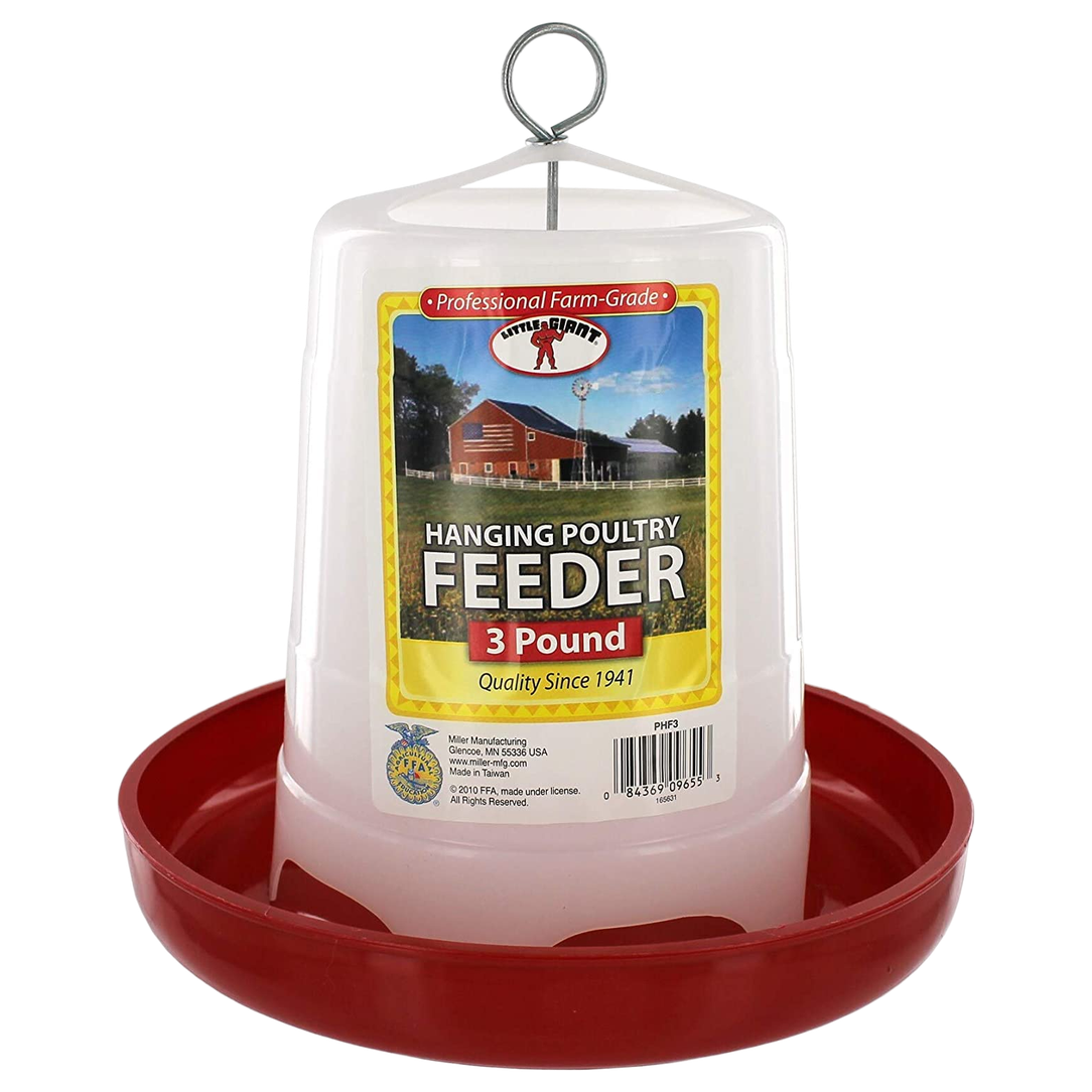 Little Giant® 3 lb Hanging Poly Poultry Feeder