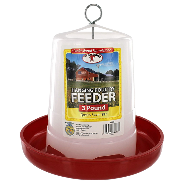 Little Giant® 3 lb Hanging Poly Poultry Feeder