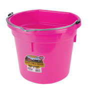 Little Giant Flat Back Plastic Feed Bucket – 20 Quart / 5 Gallon, with Metal Handle