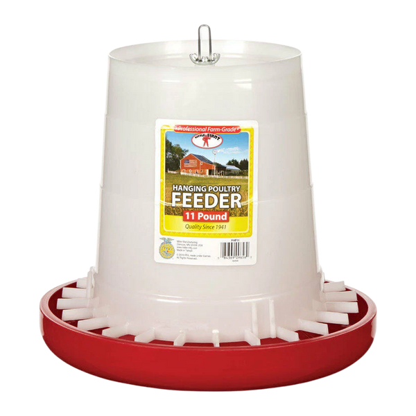Little Giant Hanging Plastic Feeder – 11 lb Poultry Feeder