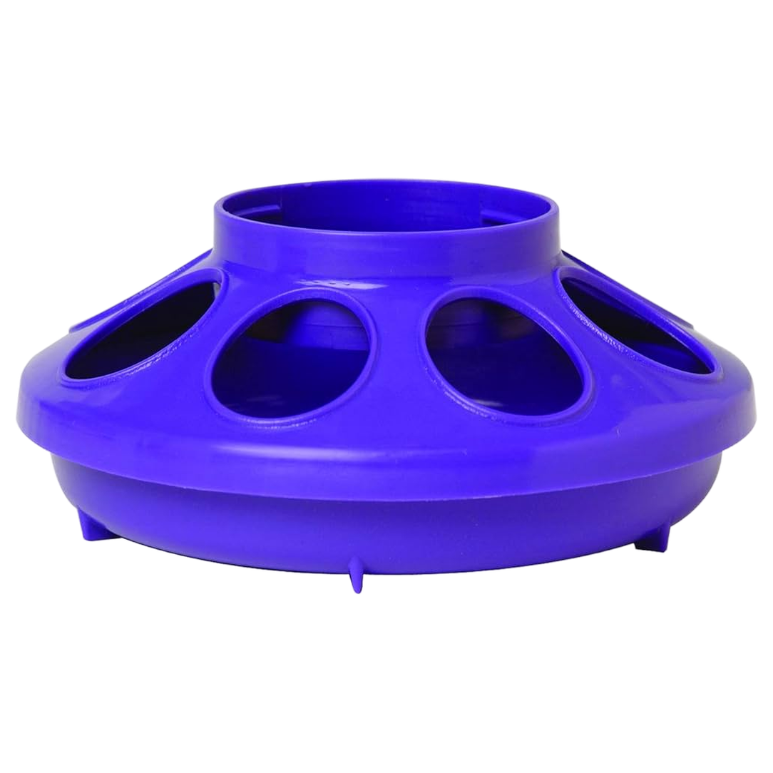 Little Giant® Plastic Poultry Feeder Base – Purple (Fits 1 Qt Containers)
