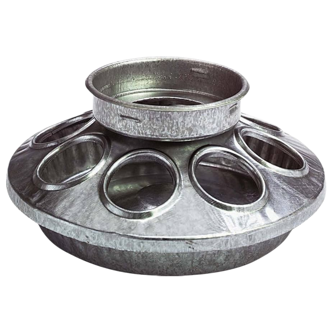 Little Giant® Round Galvanized Poultry Feeder Base