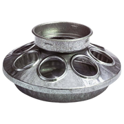Little Giant® Round Galvanized Poultry Feeder Base