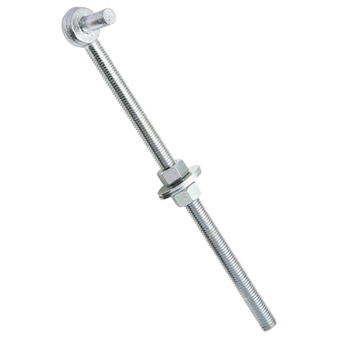 National Hardware® Bolt Hook – 5/8" x 12", Zinc-Plated Gate Hinge Hook