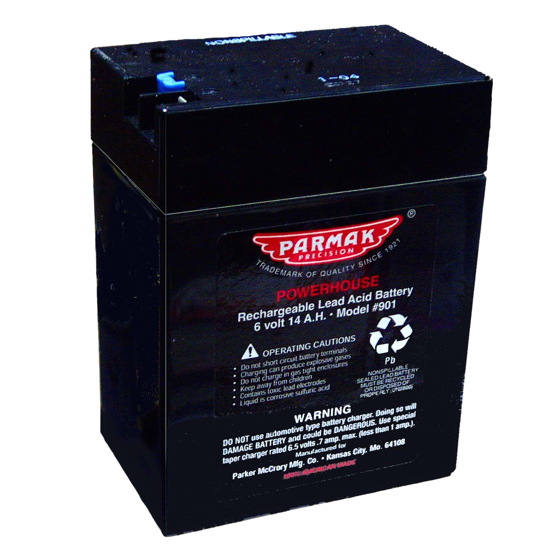 Parmak® 901 6-Volt Gel Cell Battery – Replacement Battery for Solar Fence Chargers