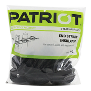 Patriot End-Strain Insulators – Black, 10 Pack