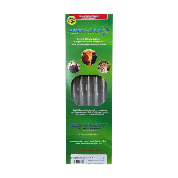 Pneu-Dart Needle Darts – 3/4" & 1/2" Type P & U (5-Pack) for Livestock & Wildlife
