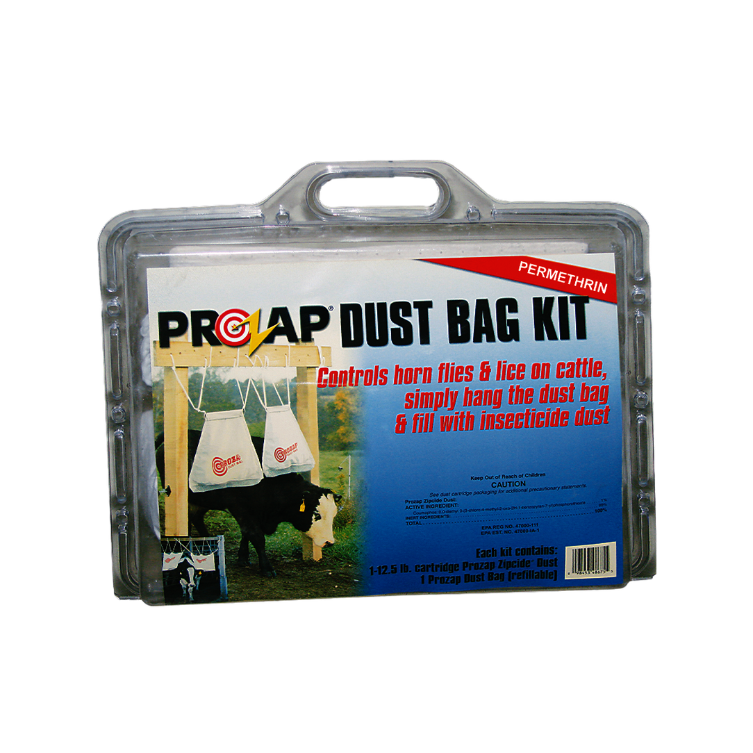 Prozap Insectrin Dust Bag Kit – Refillable Fly & Lice Control System by Neogen