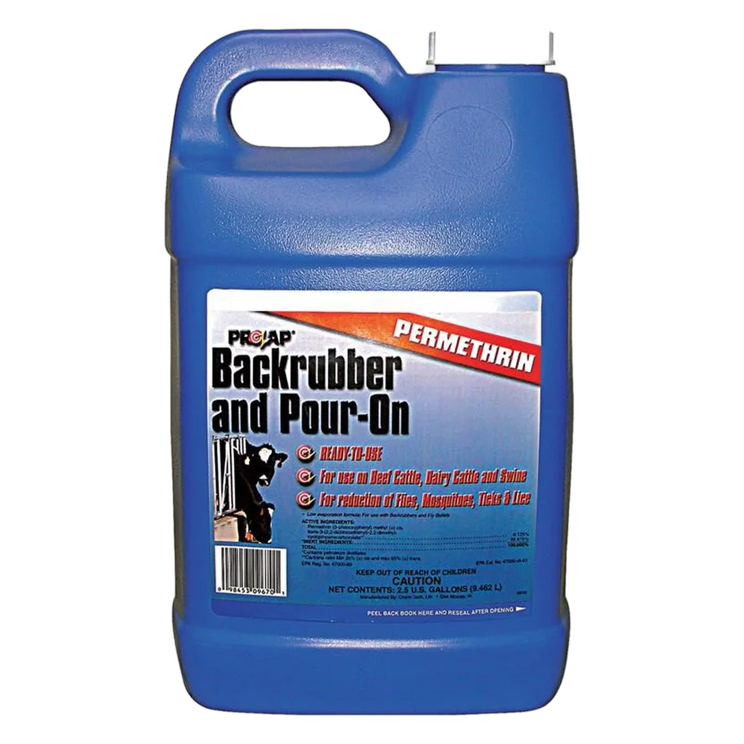 Prozap Insectrin Pour-On Xtra 1% – Multi-Use Insecticide for Livestock (2.5 gal)