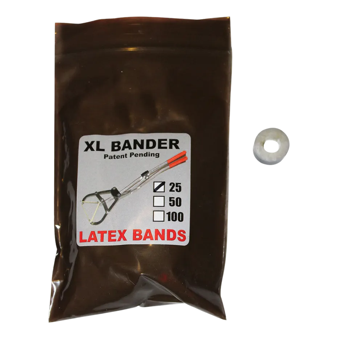 S & J Livestock Bands for XL Bander – 25 Pack Heavy-Duty Castration Bands