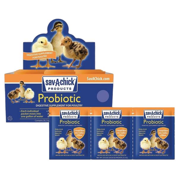 Save-A-Chick Probiotic Pack 3 Pack - .17 oz Digestive Support for Poultry
