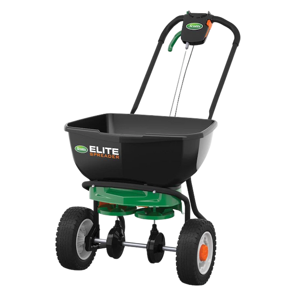 Scotts® Elite Push Spreader – High-Capacity Lawn Spreader for Seed, Fertilizer & Ice Melt