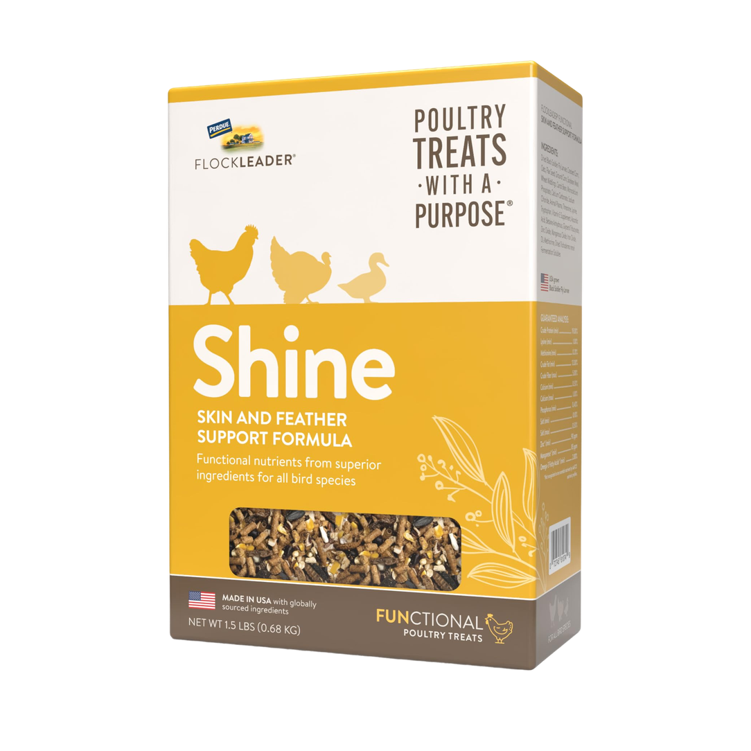 Shine Functional Poultry Treats 1.5 lb – Skin & Feather Support for Chickens