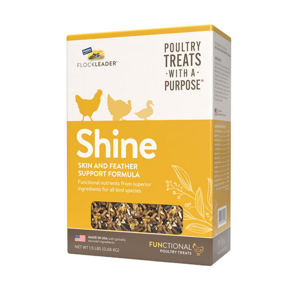 Shine Functional Poultry Treats 1.5 lb – Skin & Feather Support for Chickens