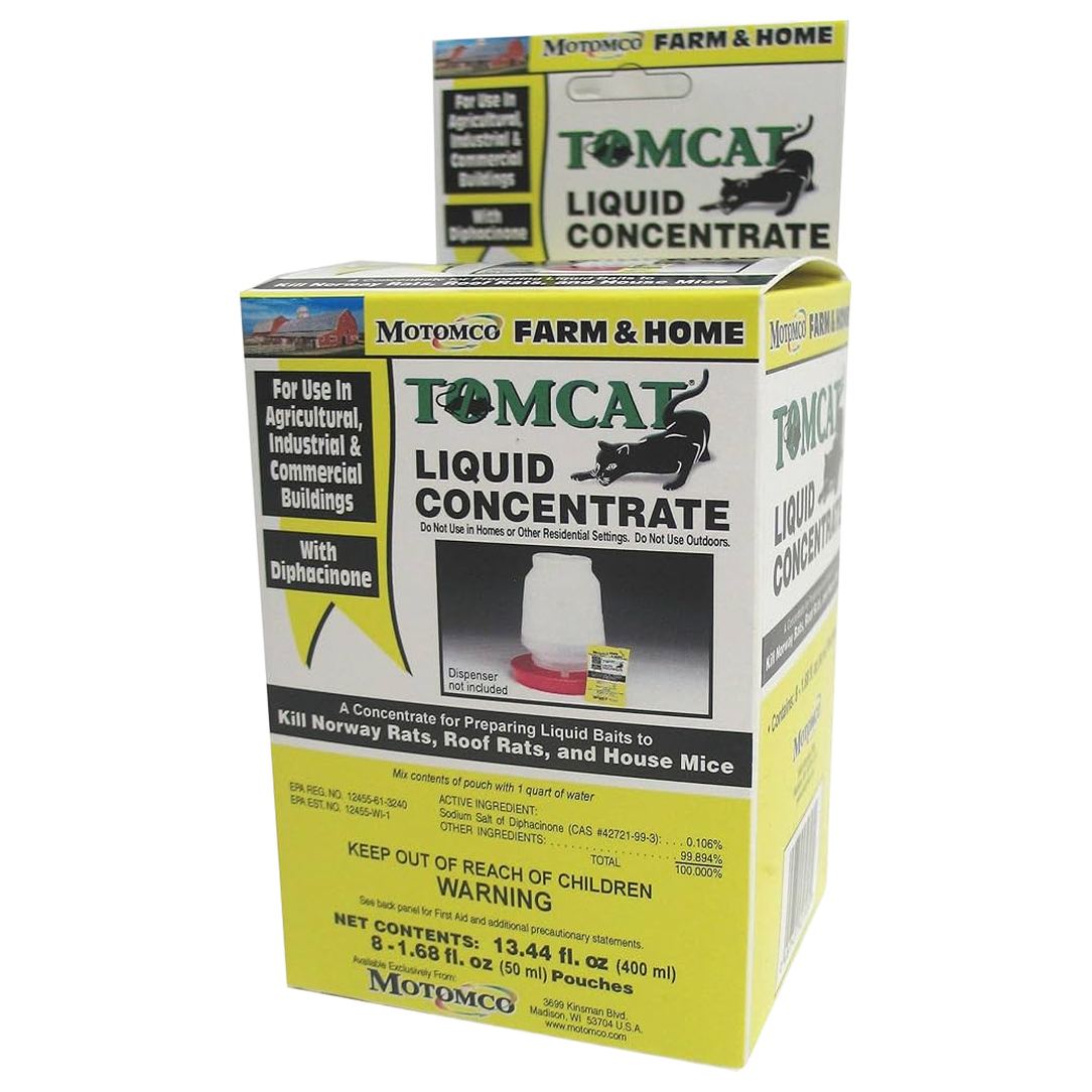 Tomcat® Liquid Concentrated Mouse & Rat Bait – 1.68 oz Bottles (8-Pack)