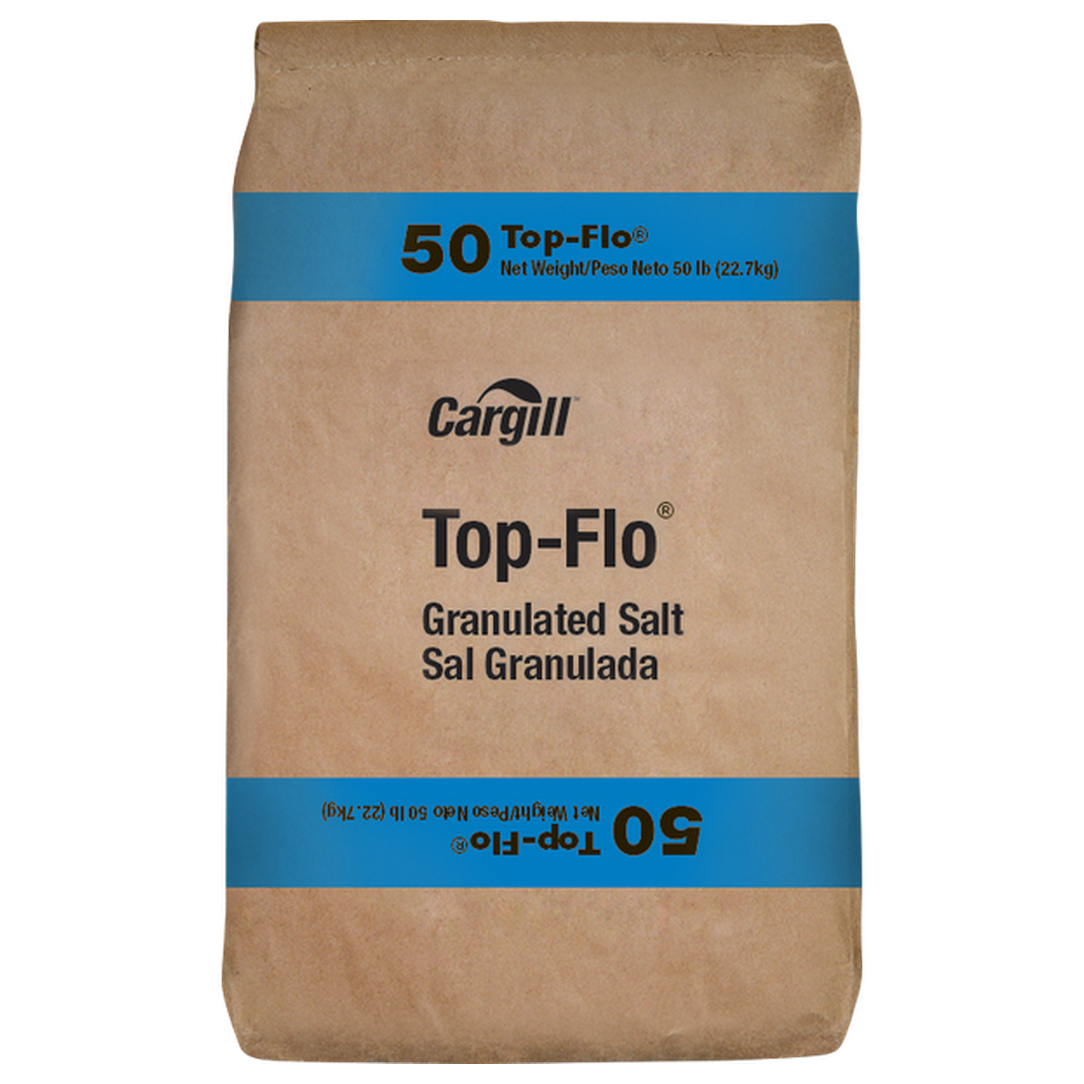 Top Flo, Meat Cure Salt - 50 lb - Premium Fine Salt for Food Processing